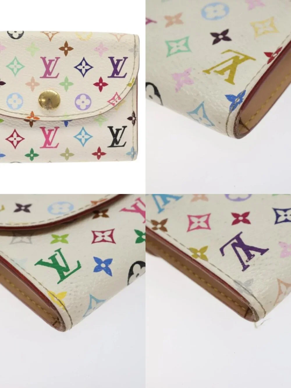 LOUIS VUITTON Monogram Multicolor Anvelop Cult De Vuitto M66557 LV Auth hk2553